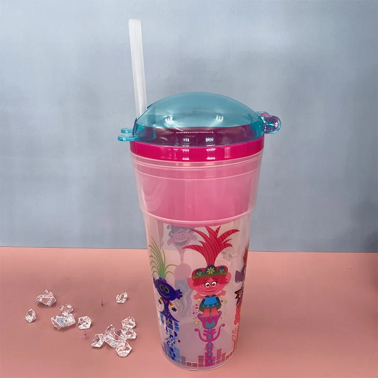  Изготовленным на заказ логосом закуски попкорн cokecup Детские Bpa бесплатно пластиковая Питьевая Чашка Машина по изготовлению крышек для пластиковых стаканчиков и соломинкой Для
