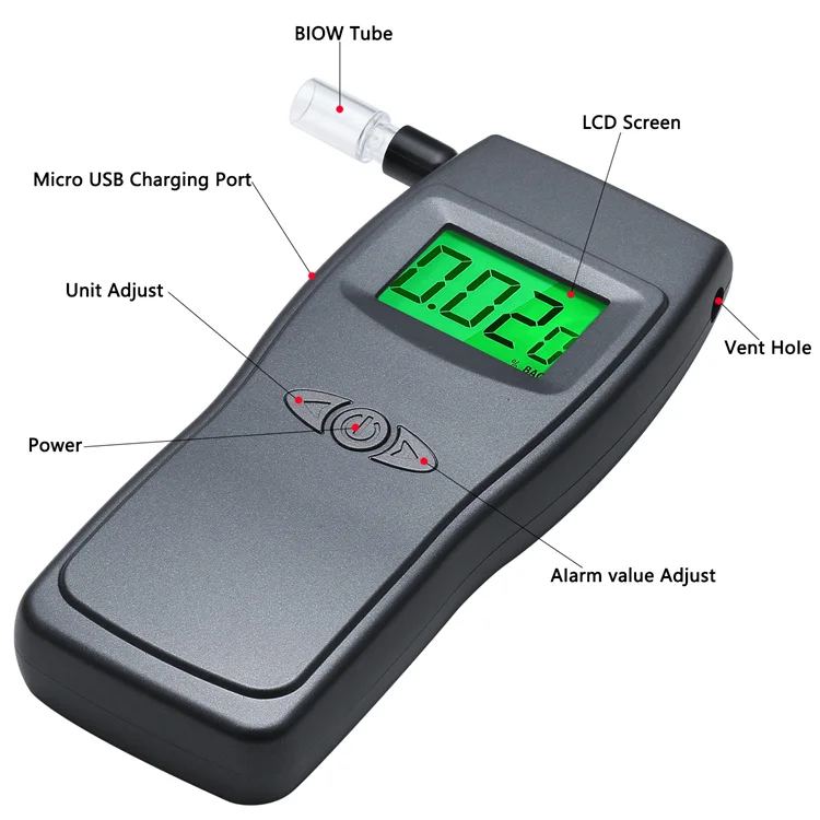High Precision Digital Alcohol Tester Factory Wholesale Personal Alcohol Tester Alcohol Breath Tester