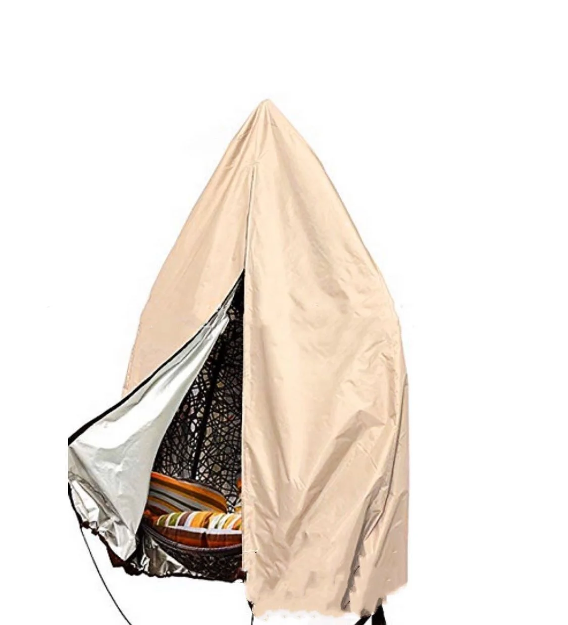 Уличный непромокаемый чехол для двора, Стильный чехол в виде яиц с одним сиденьем, водонепроницаемый чехол для подвесного кресла в виде яйца