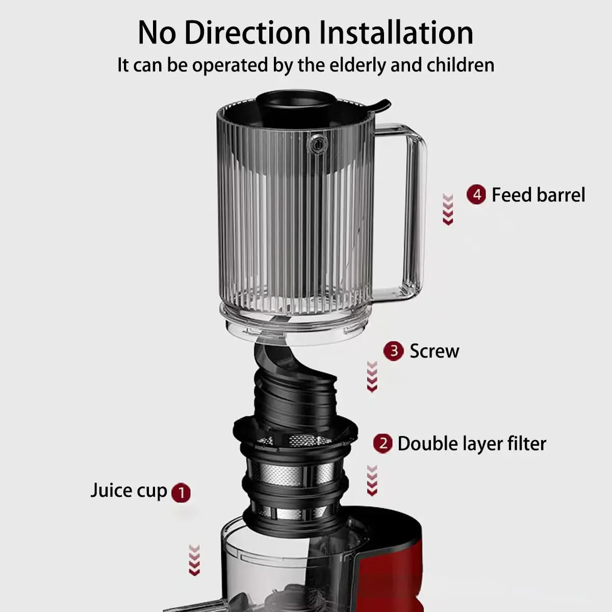 Professional Large Mouth Hands Free Cold Press Juice Making Machine Slow Speed Masticating Orange Juice Vending Machine