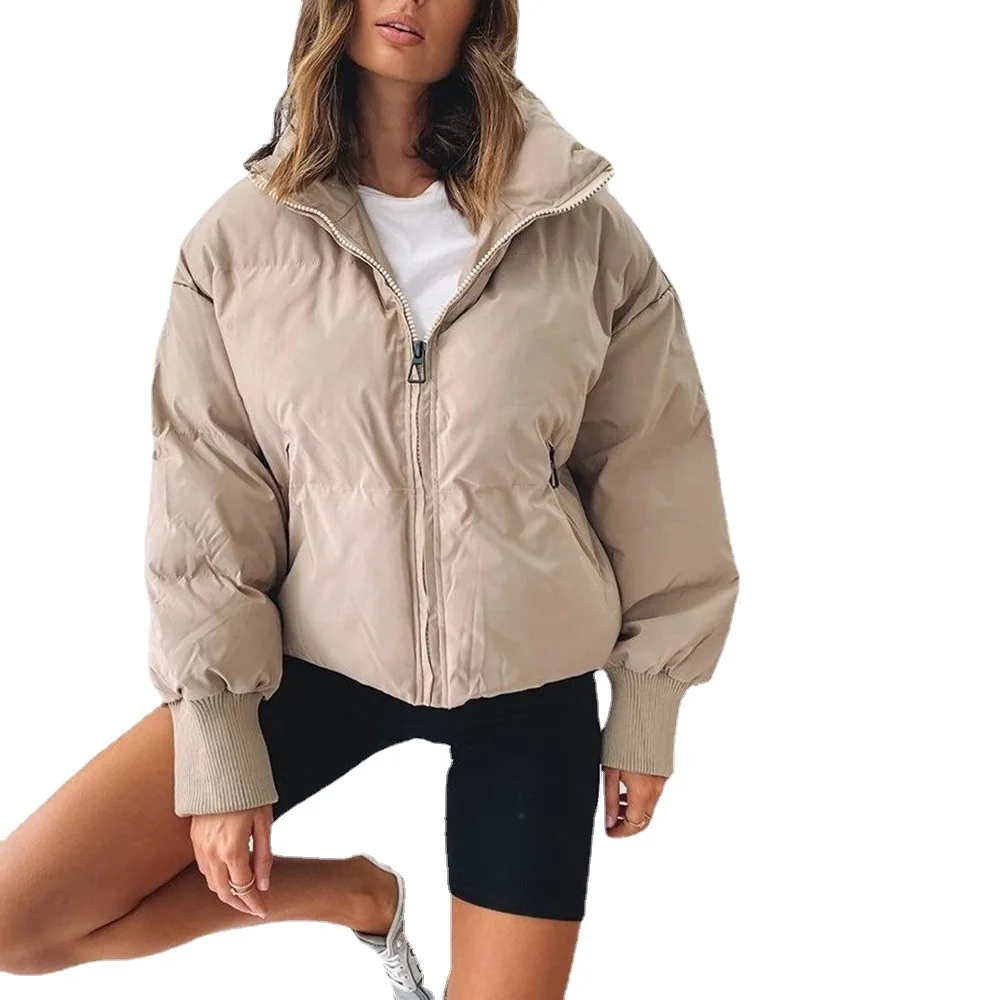 Latest style high quality wholesale price winter polyester cotton S-L fashion cardigan cotton jacket