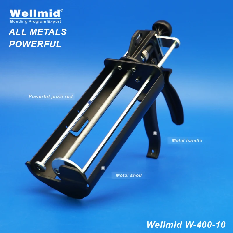 490ML 10:1 Epoxy Adhesives Dispensing Gun 2K Kit Portable Double Tube Mixing Dispenser Loctite ARALDITE 3M Cartridge AB Glue Gun