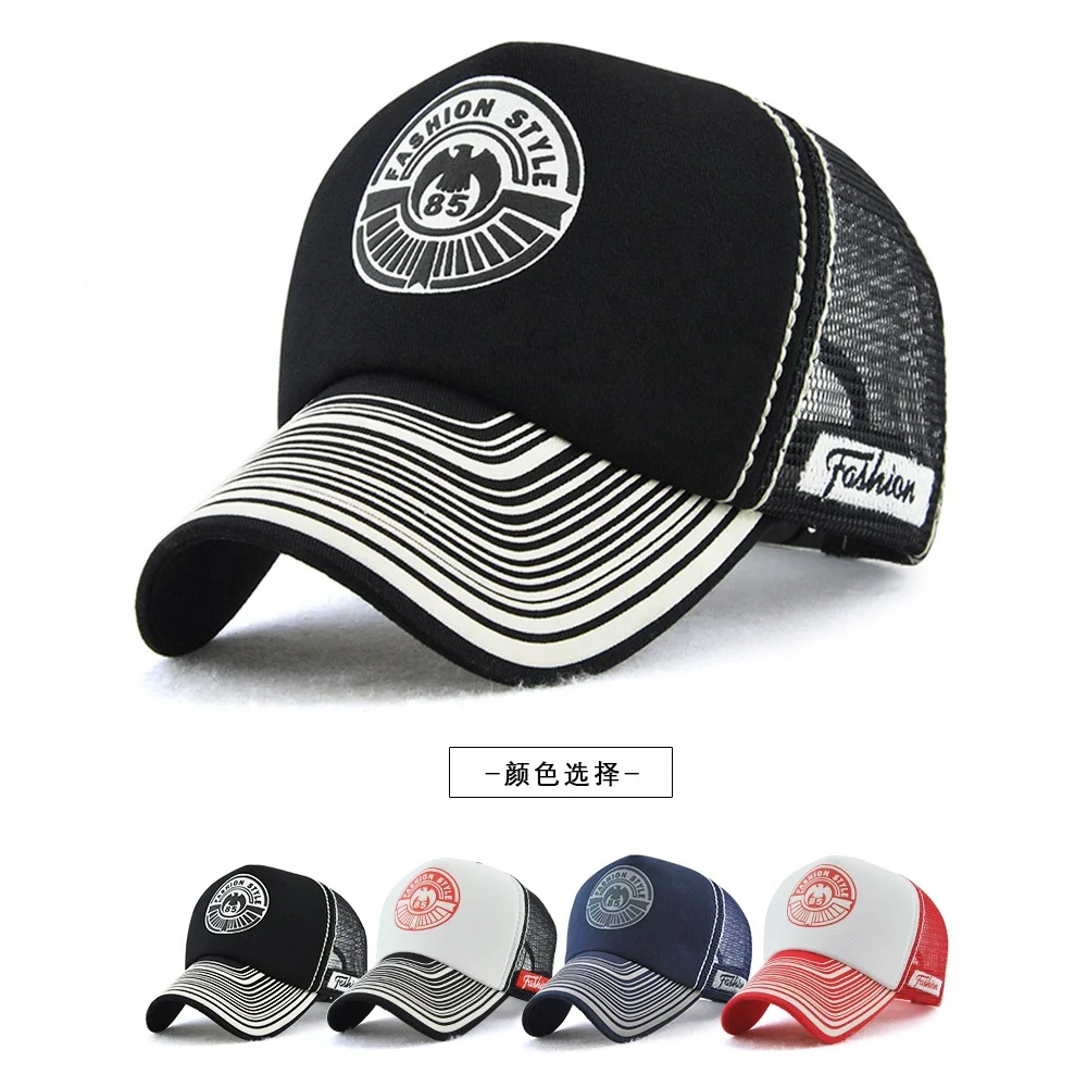 Outdoor adjustable 6 panels sports hat men custom fitted dry fit embroidery mesh baseball cap
