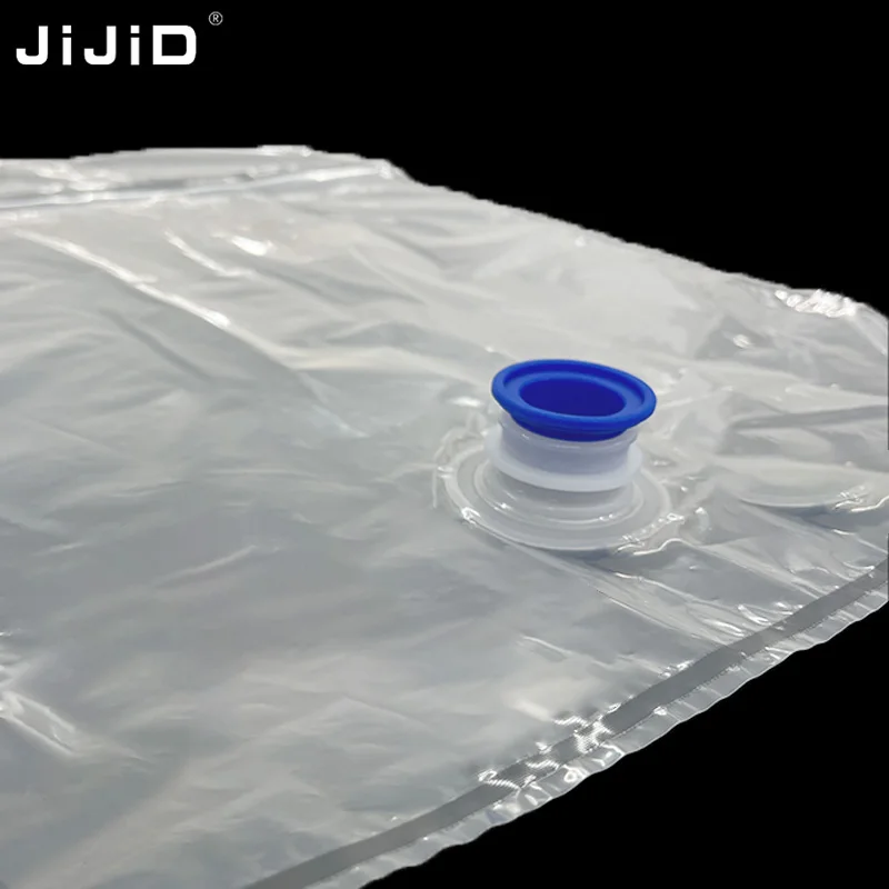 JIJID Food Beverage BIB Bag In Box  Liquid Filling BIB Bag With Valve Red Wine Valve Bag