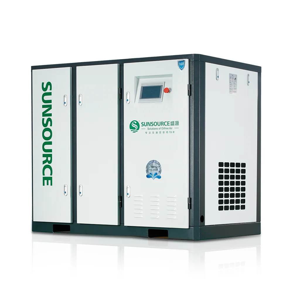 Лучшие запасные части, воздушный компрессор, моторный Насос 7,5 кВт, 10 л.с., водная смазка, безмасляный винтовой воздушный компрессор