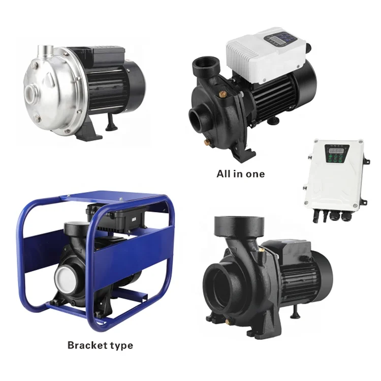 3HP Solar Surface Water Pump 4m3/h Flow DC 4 Inch 750W Power Water Pump System For Irrigation 55M Max Head