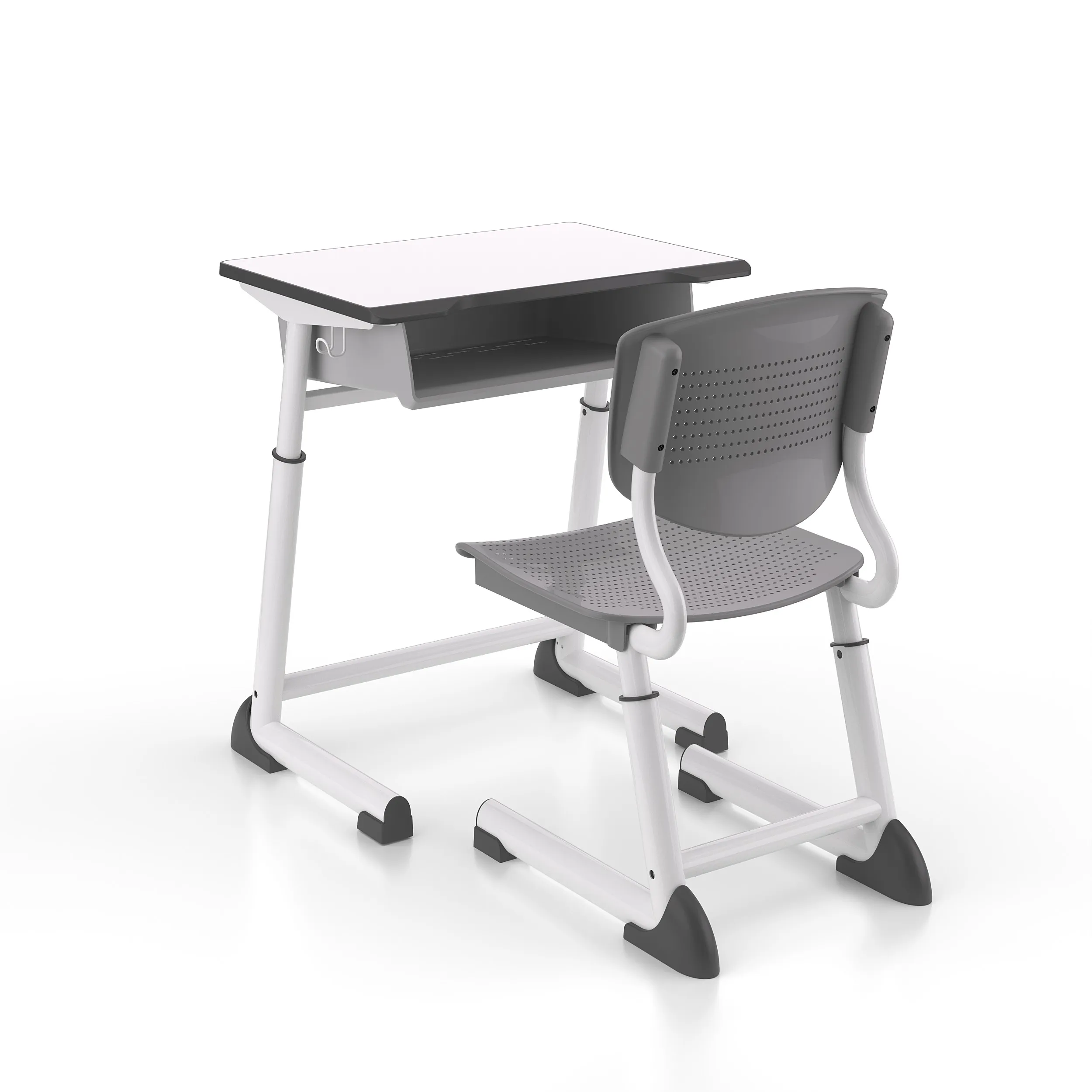 Furniture Primary School Single Table Seat Adjustable Study Student Desk And Chair For Kids