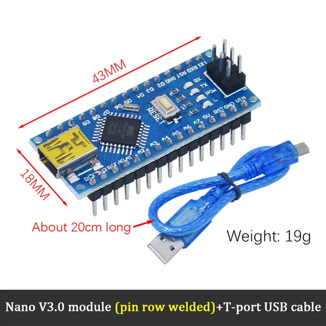 Hot-selling nano v3.0 development board Atmega328 CH340G driver MINI USB micro type-c nano development board