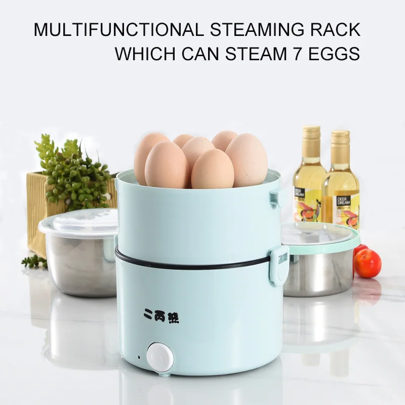 Round Electric Lunch Box Cook Rice And Heat Food Rice Cooker Lunch Box With Stainless Steel Container Hot For Hot Food