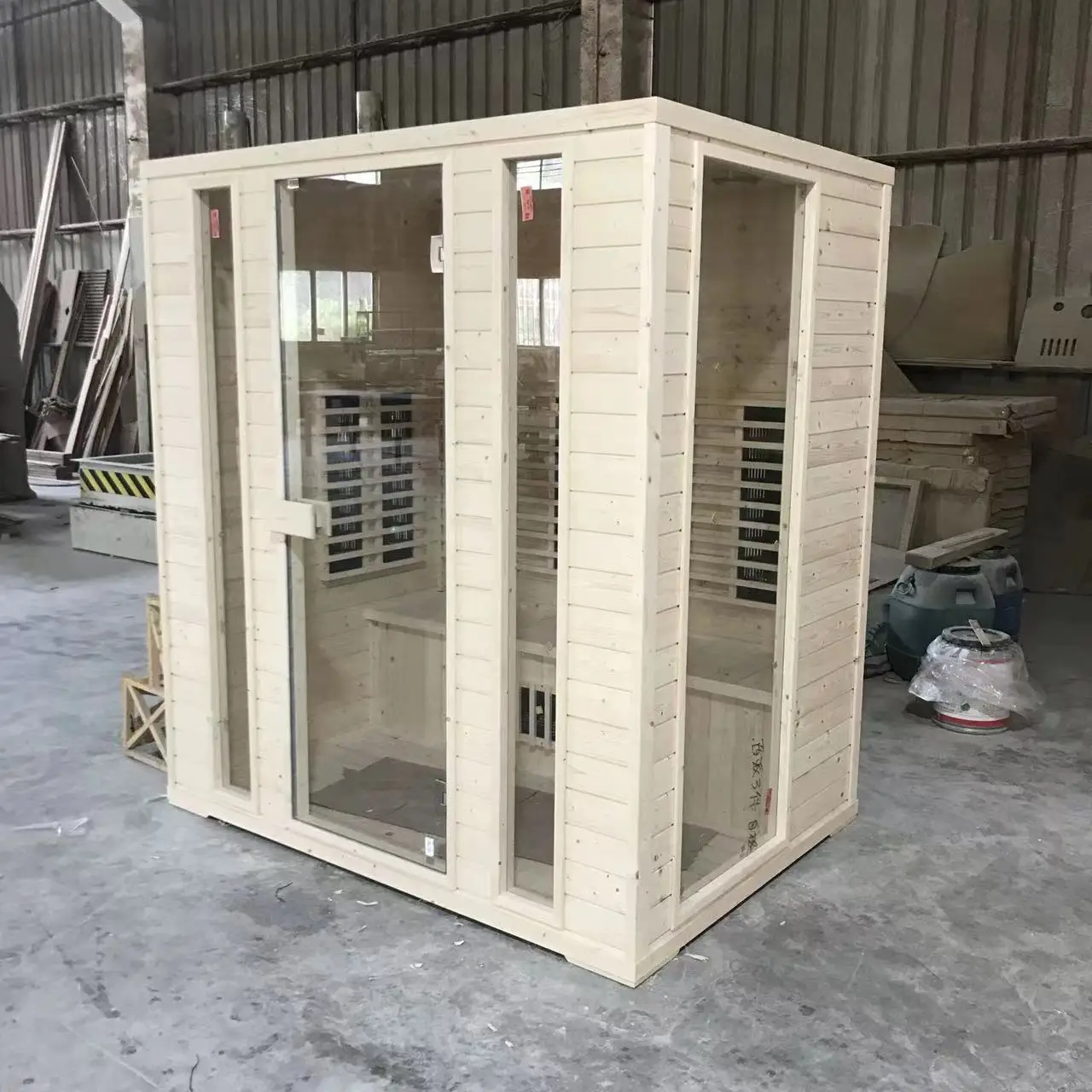 Design most popular cheap new style 2 person Spruce Hemlock Cedar steam room sauna
