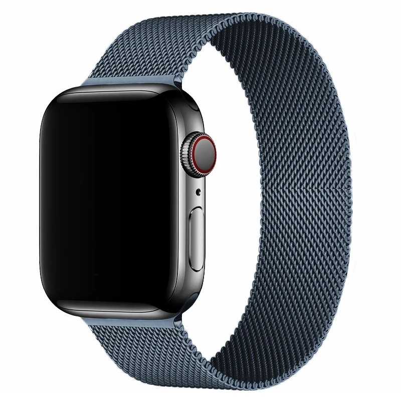 Ремешок «Миланская петля» для Apple watch band 44 мм 40 iWatch Band 38 42 металлический магнитный браслет series 4 5 6