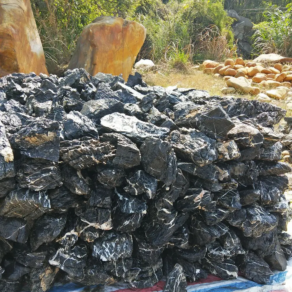 tank decoration blue dragon stone Qinglong aquarium stone wholesaler dragon stone aquarium decoration