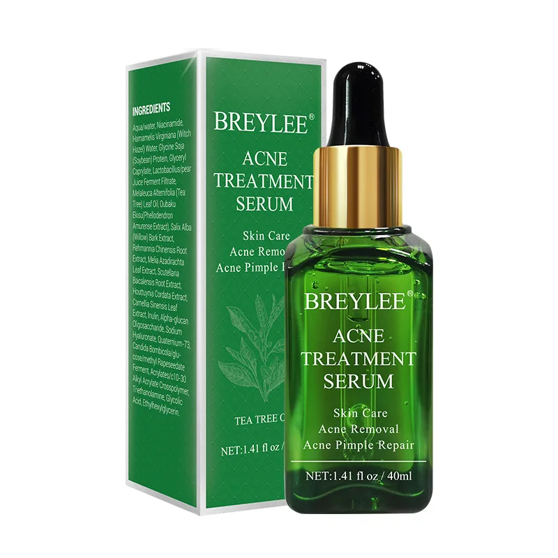 Сыворотка BREYLEE для лечения акне, натуральная эссенция для лица, крем для удаления шрамов от акне, уход за кожей, отбеливание, восстановление прыщей, 40 мл B