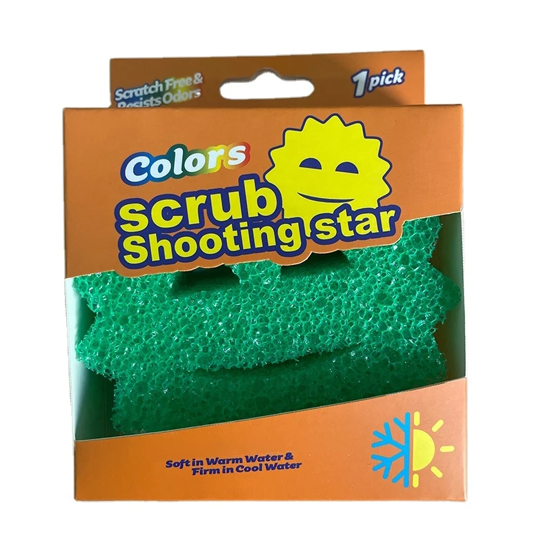 Factory Wholesale Eco-friendly Kitchen Cleaning Products Dishwashing Cleaning Sponge Cloths Household Kitchen Sponge Scrub Pad