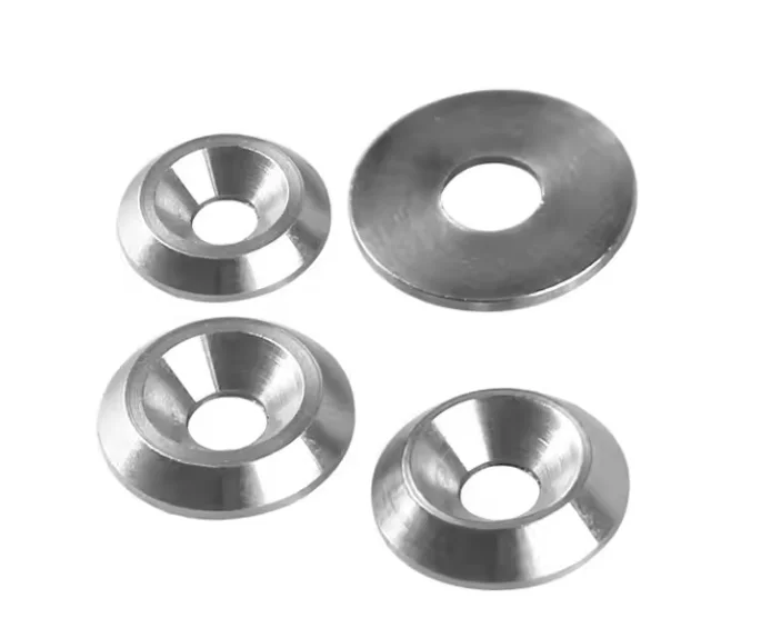 Custom 304 stainless steel  conical gasket parallel fisheye decorative countersunk washer