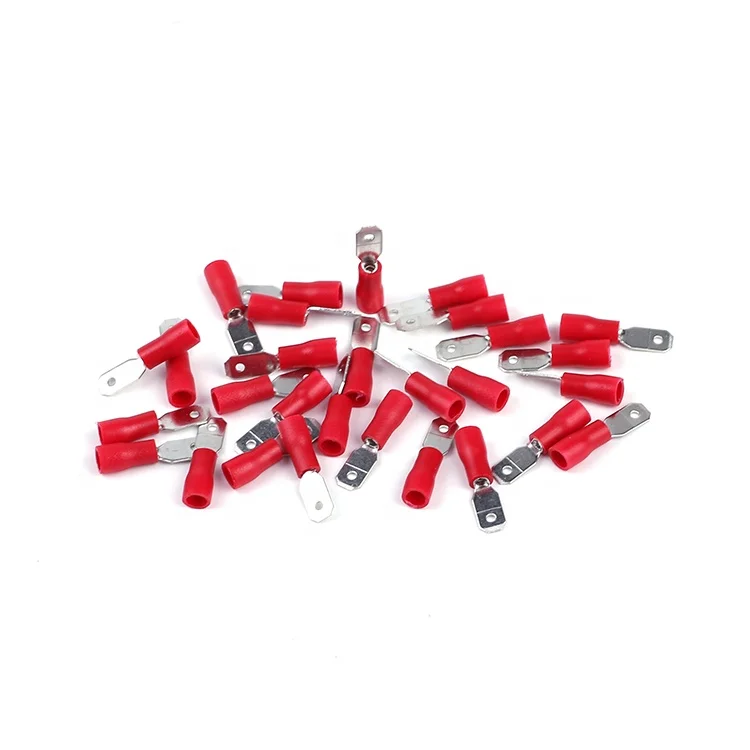 FDD1.25-250 Red 0.5-1.5mm 22-16AWG Female Spade Pre Insulated Quick Disconnect Wiring Connector Crimp Cable Lug Terminals