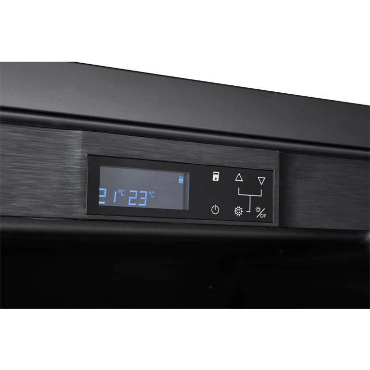 VI122DT 316L Dual Zone Compressor Wine Refrigerator Vino Champagne 110 Bottles Tall Commercial Wine Cellar For Red Wine