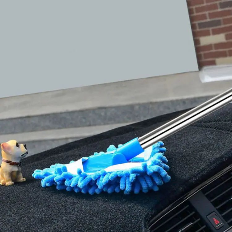 Rotatable Adjustable Chenille Mop Floor Cleaning Reusable Wet and Dry Triangle Cleaning Mop