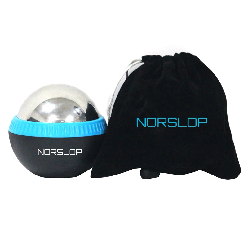 
2021 amazon hot sale stainless steel beauty cryo cold massage roller ball 80mm 