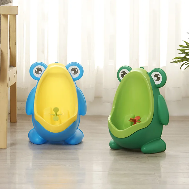 Cute Frog Baby Boy Potty Toilet Urinal Kids Travel Potty Training Frog Children Stand Vertical Pee Infant Toddler Wall-Mounted
