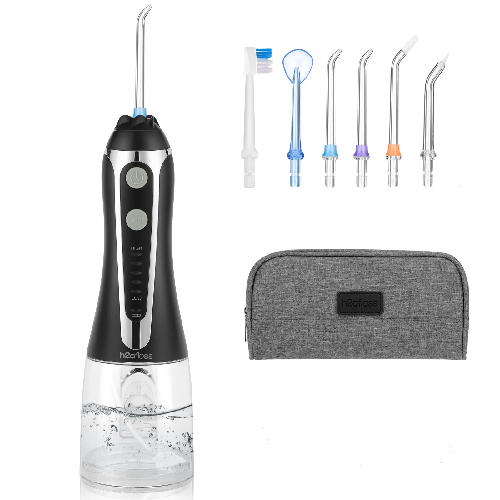 H2ofloss Wholesale Professional Cordless Oral Irrigator Portable Electric Dental Water Flosser Rechargeable electric flosser
