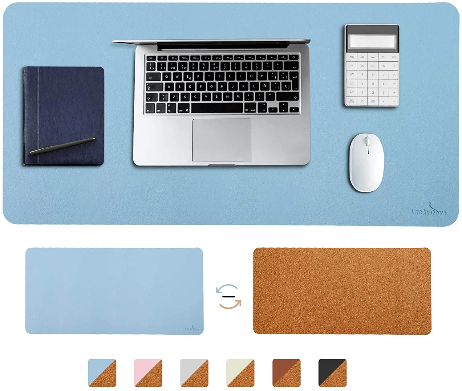 
Non-Slip Laptop Desk Pad Mat,Waterproof Desk Writing Pad Waterproof Stained Pu Leather Mouse Pad 