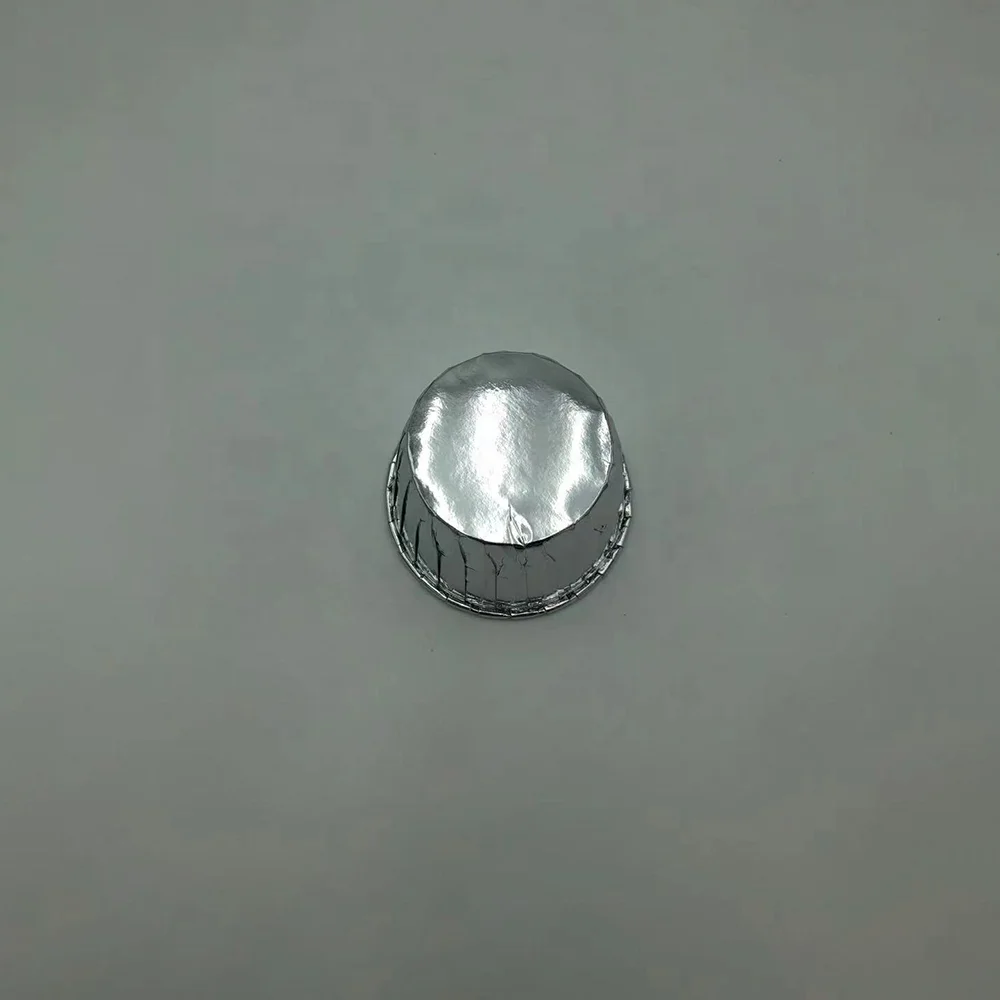 High Quality Customizable 3 Color Aluminum Foil Round Small Portable Biodegradable Individual Cake Cup