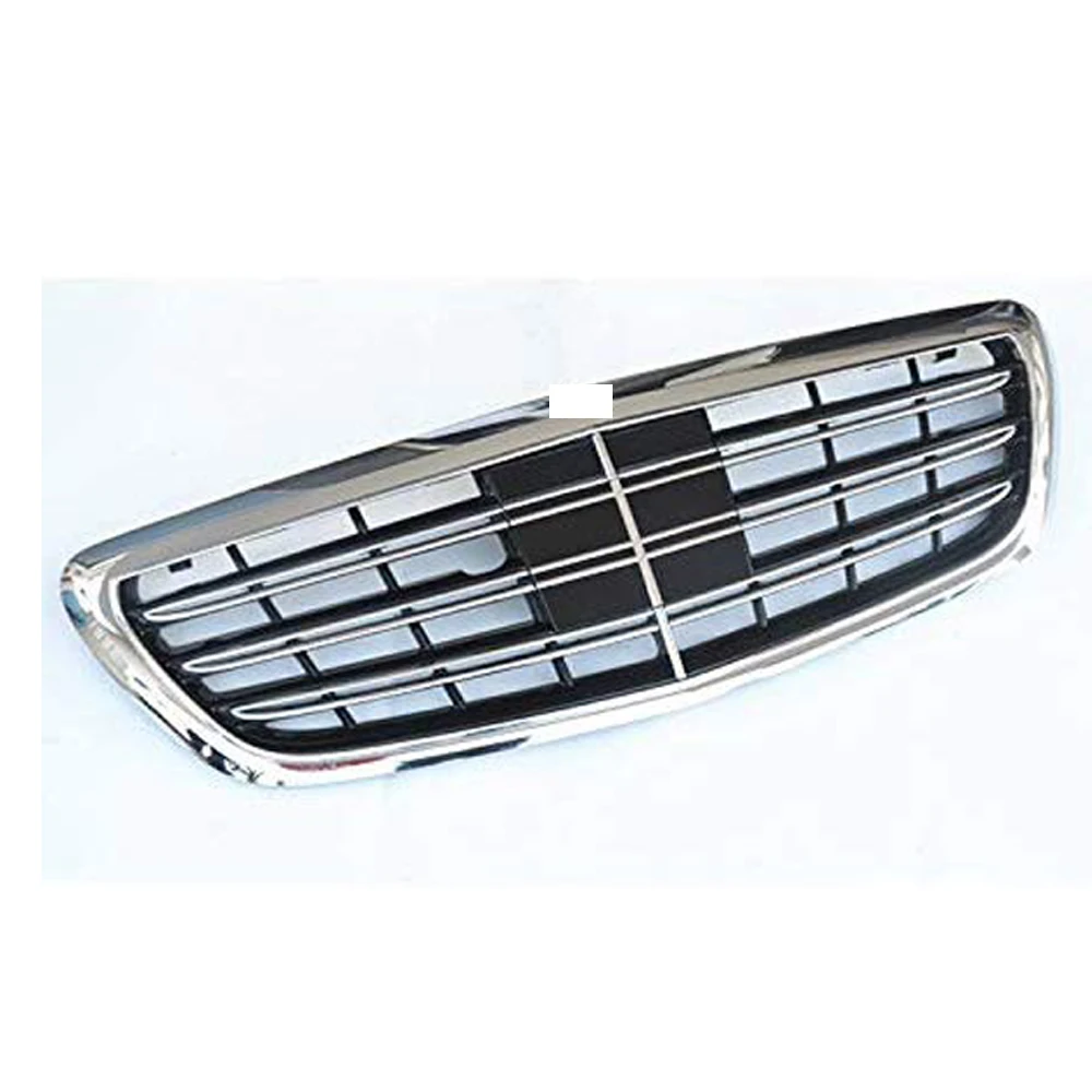 Fit 2014-2016 Front Bumper Chromed Grille Grill For Mercedes W222 S65 S550
