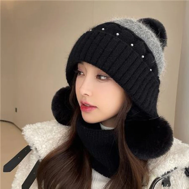 Designer High Quality Custom Women Knitted Winter Hats Fashion New Style Warm Winter Knit Hat