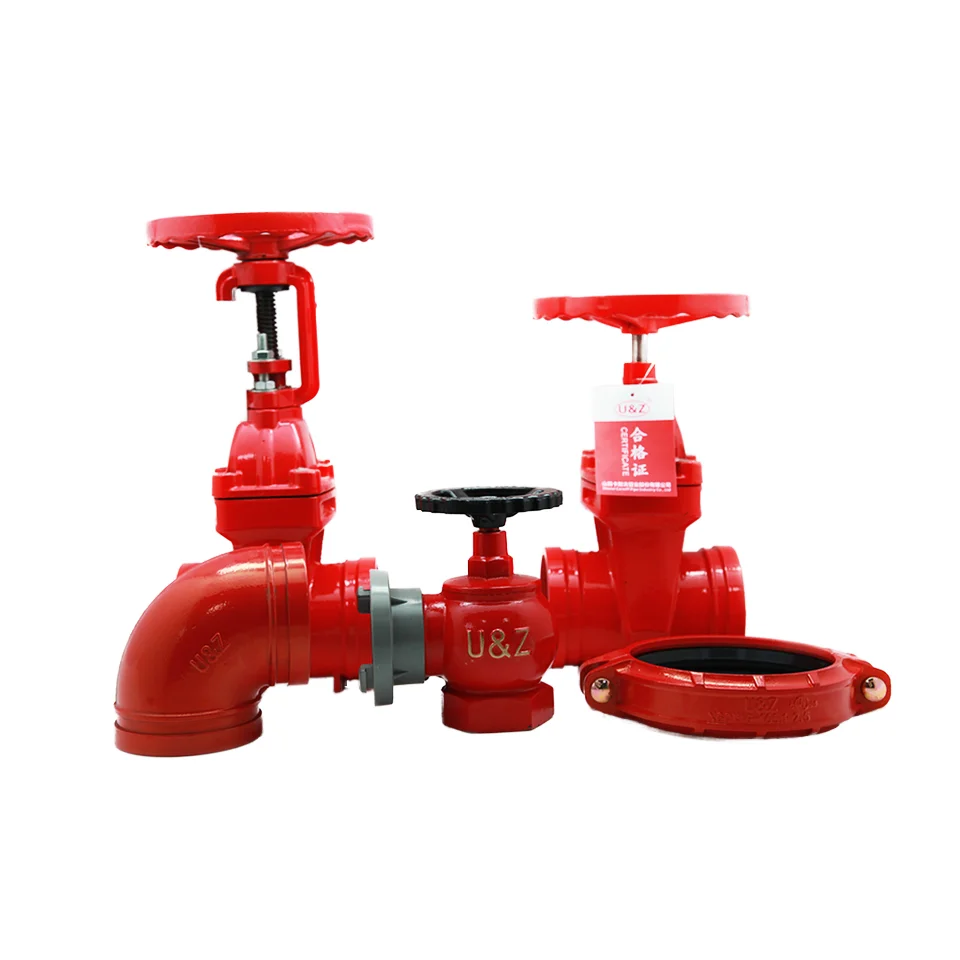 New Style Lower Price Durable Elastic Seat Clip-On Grooved Rising Stem Gate Valve for Reliable Water Flow Control