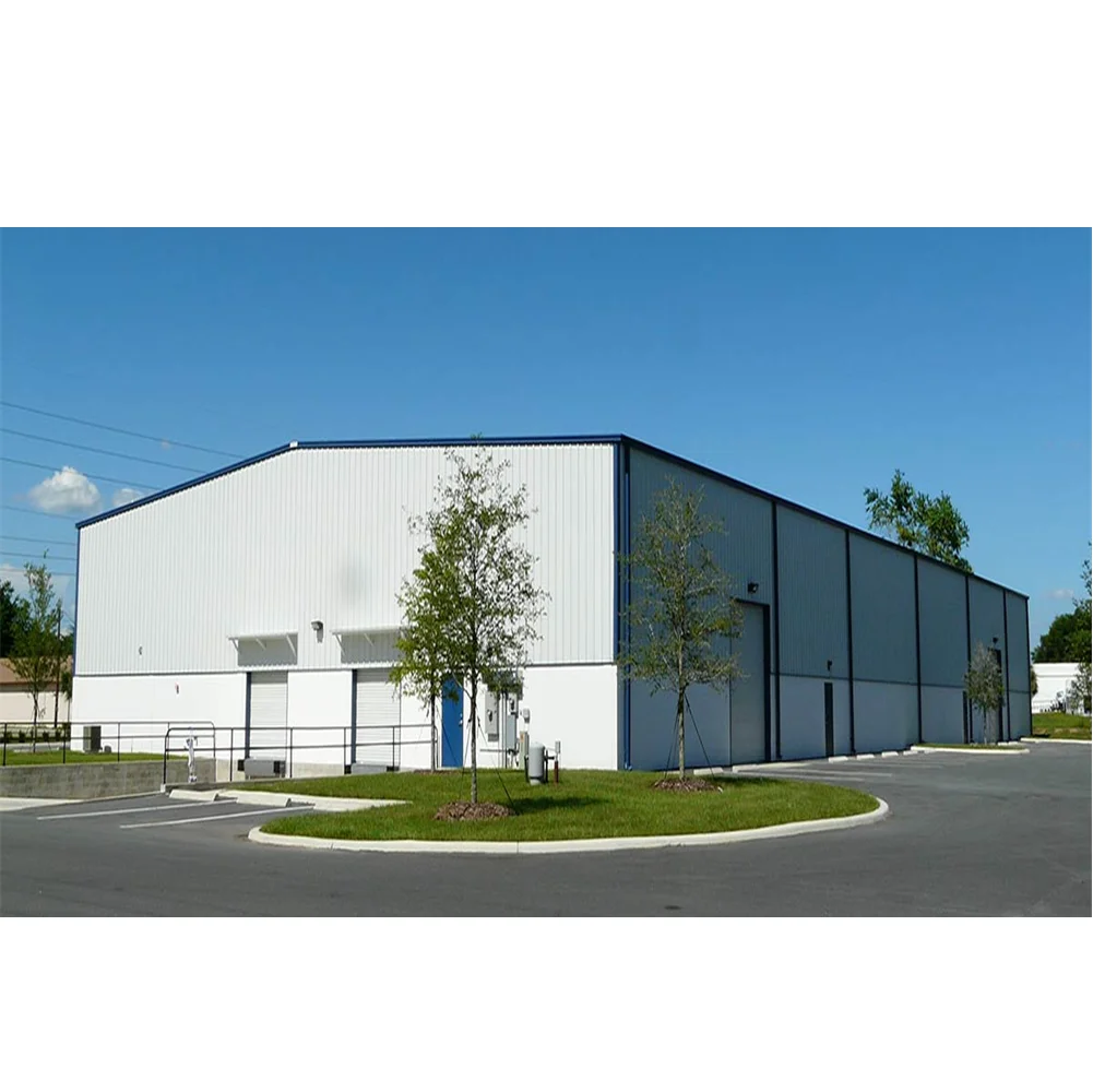 Low cost sandwich panel quick build steel structure storage units warehouse construction