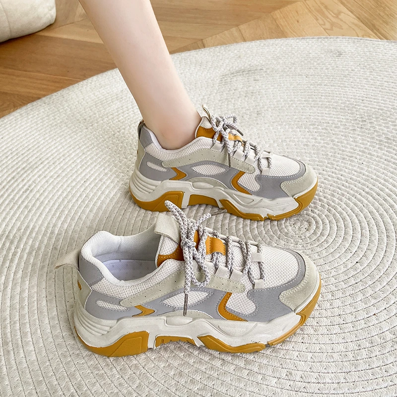 Factory Price Sneakers Casual Shoes Slick Sneakers New Arrive Synthetic Leather Sneakers Shoes Women