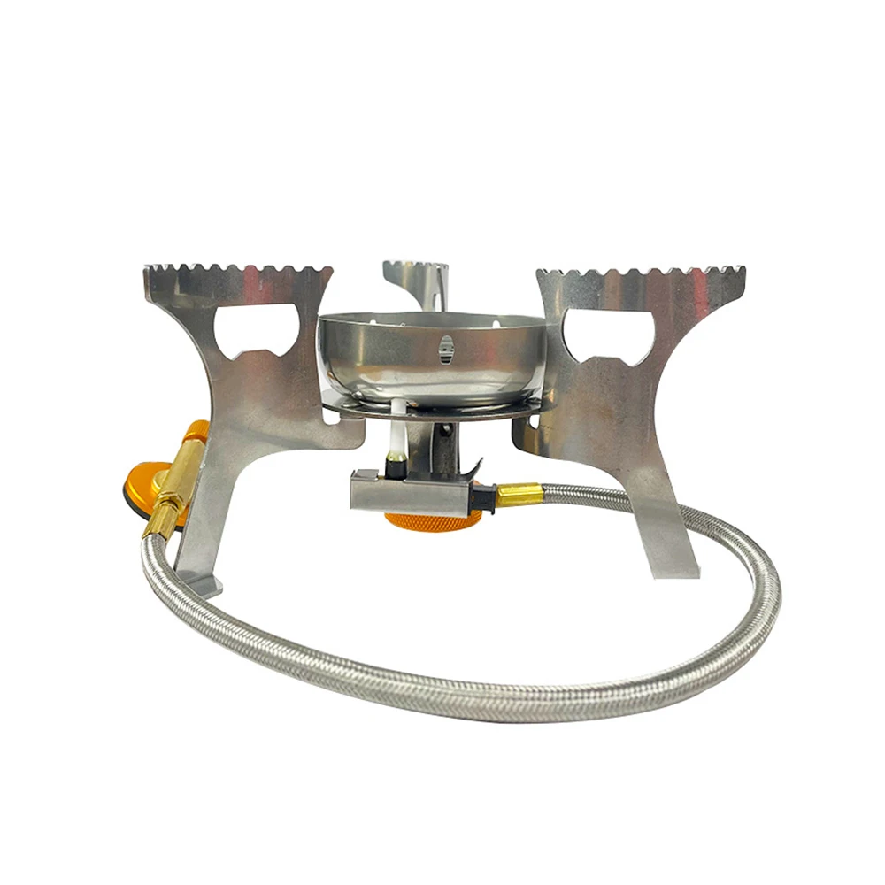 Card Type Stove with Windshield,easy folding for carry,Camping Fishing Boating Gas Stove