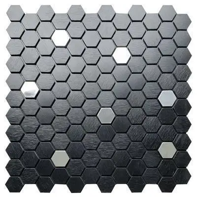 Self-adhesive aluminum plastic  panel mosaic wall sticker peel and stick tile