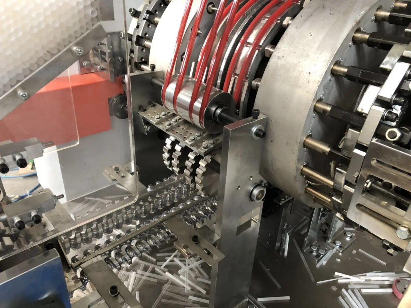 Biodegradable retractable drinking straw forming making and packing machine with competitive price and high output