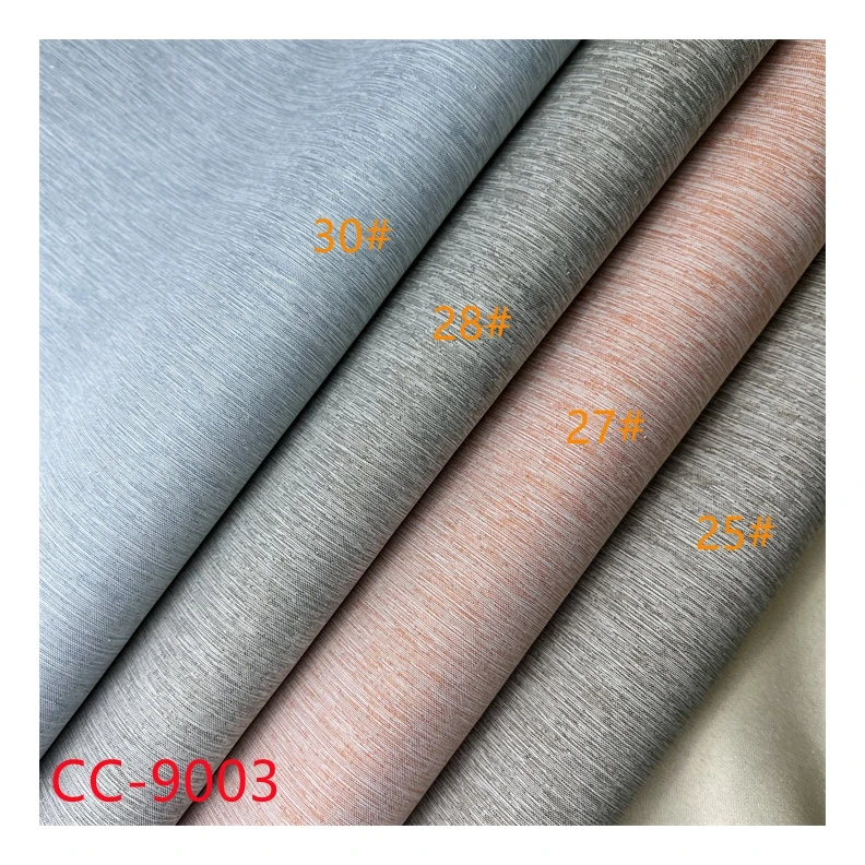 CC-9003 Ready To Ship Hot Sale Super Blackout Fabric Different Color Double Face 100% Shading Rate Coating Stripe Curtain Fabric