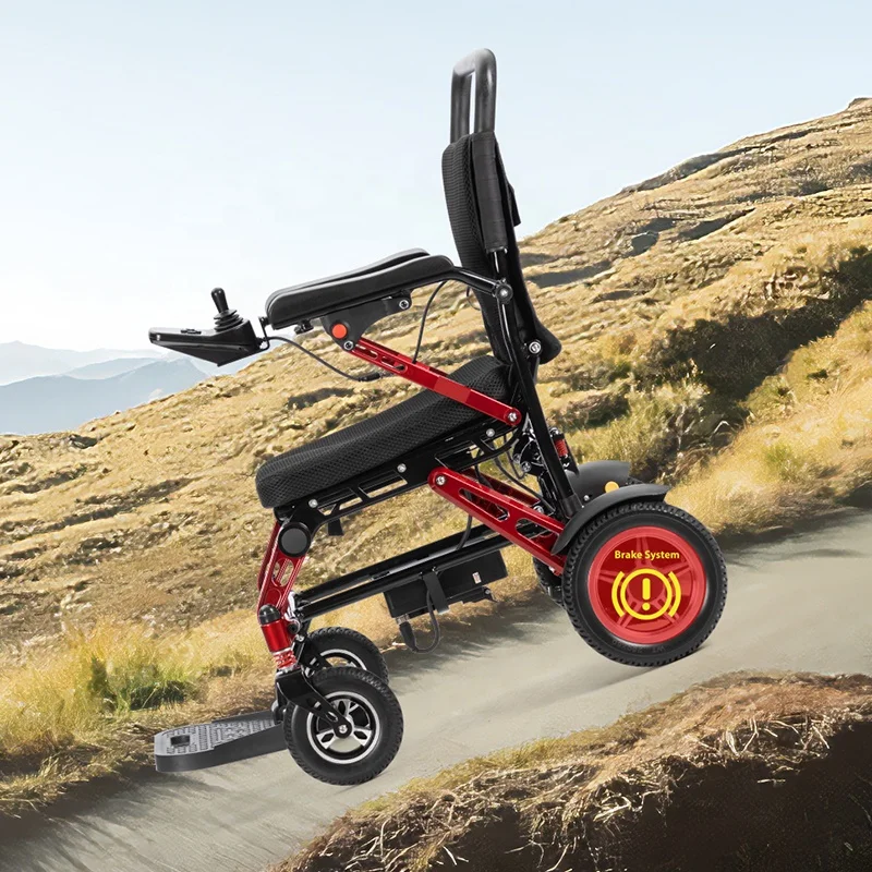 Foldable Magnesium Alloy Electric Wheelchair Manufacturer Automatic Folding Power Wheelchair Best Selling Products 2024