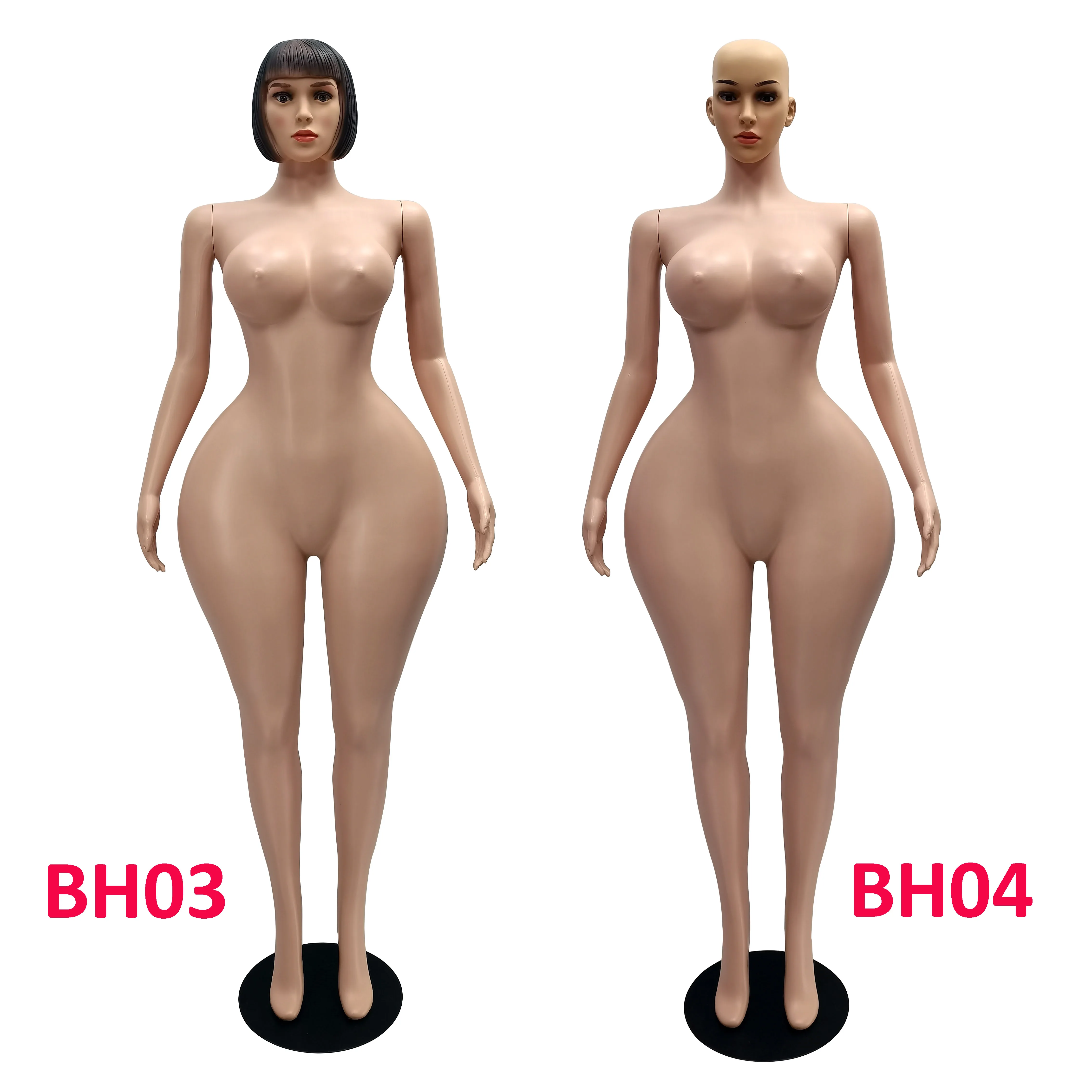 Curvy BBL wide hips Brazilian big butt hips maniqui sexy girl swim suit Bikini female beachwear plus size woman head mannequin