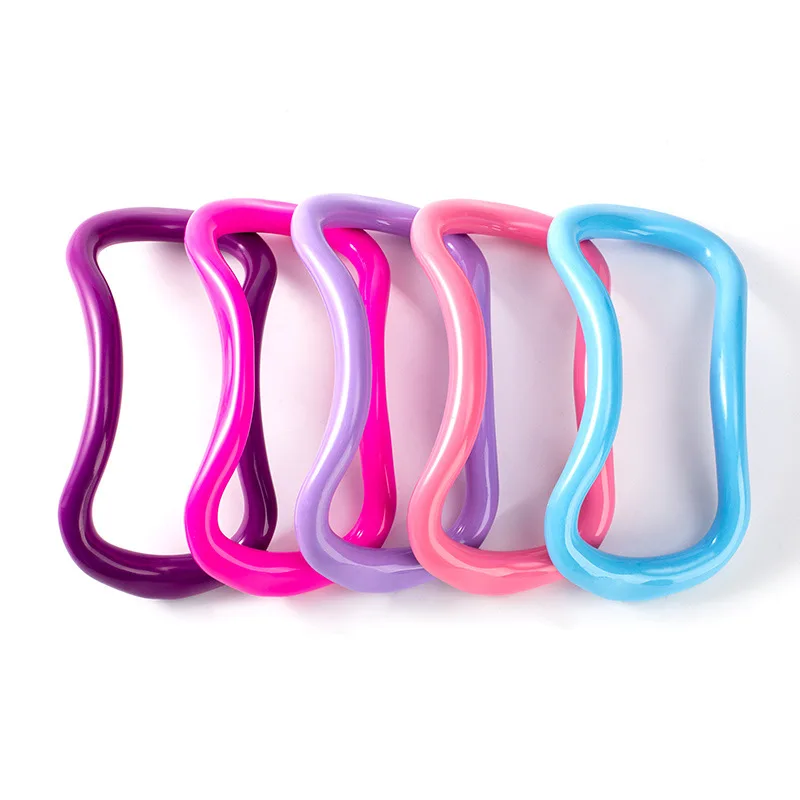 wholesale multicolor magic power back beauty yoga fitness open stretch ring with custom