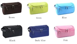 Popular Black Hanging Waterproof Travel Men Toiletry Bag With Hook and Handle and Portable