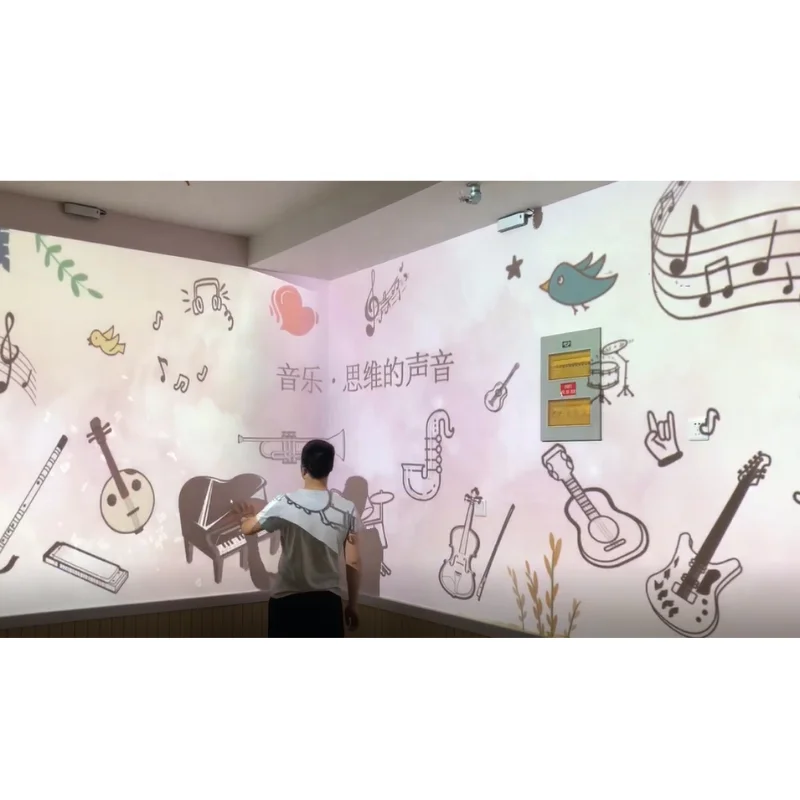 Indoor amusement park products Interactive projector system Sensor wall Interactive Floor/Wall projection child games