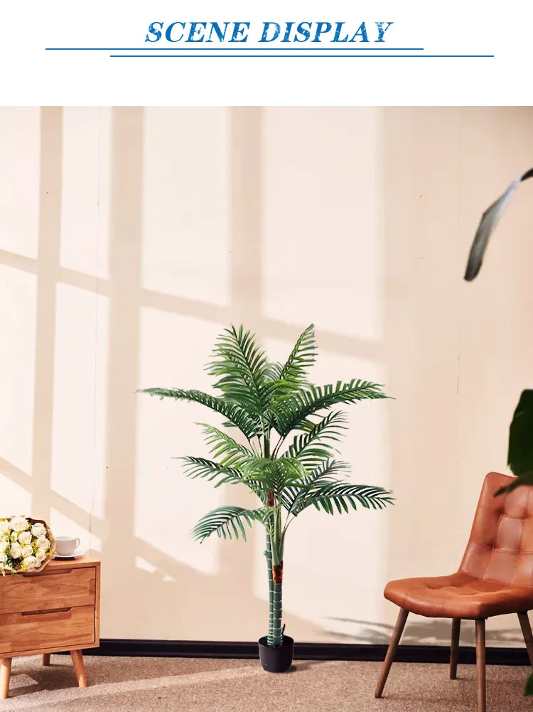 Wholesale Outdoor Decoration Plastic Palm Tree Plants