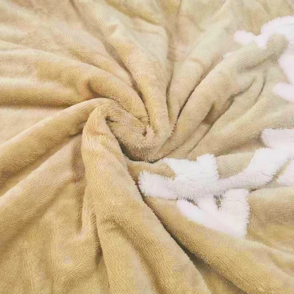 wholesale white velvet minky nylon sherpa puffy waterresistant blanket custom embroidery plaid mink blanket raschel