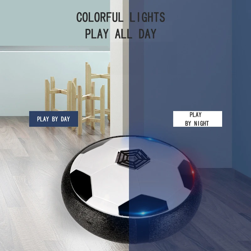 HUAMJ  Fashionable Indoors multisurface flashing gliding air soccer sport toy balls of soccer ball