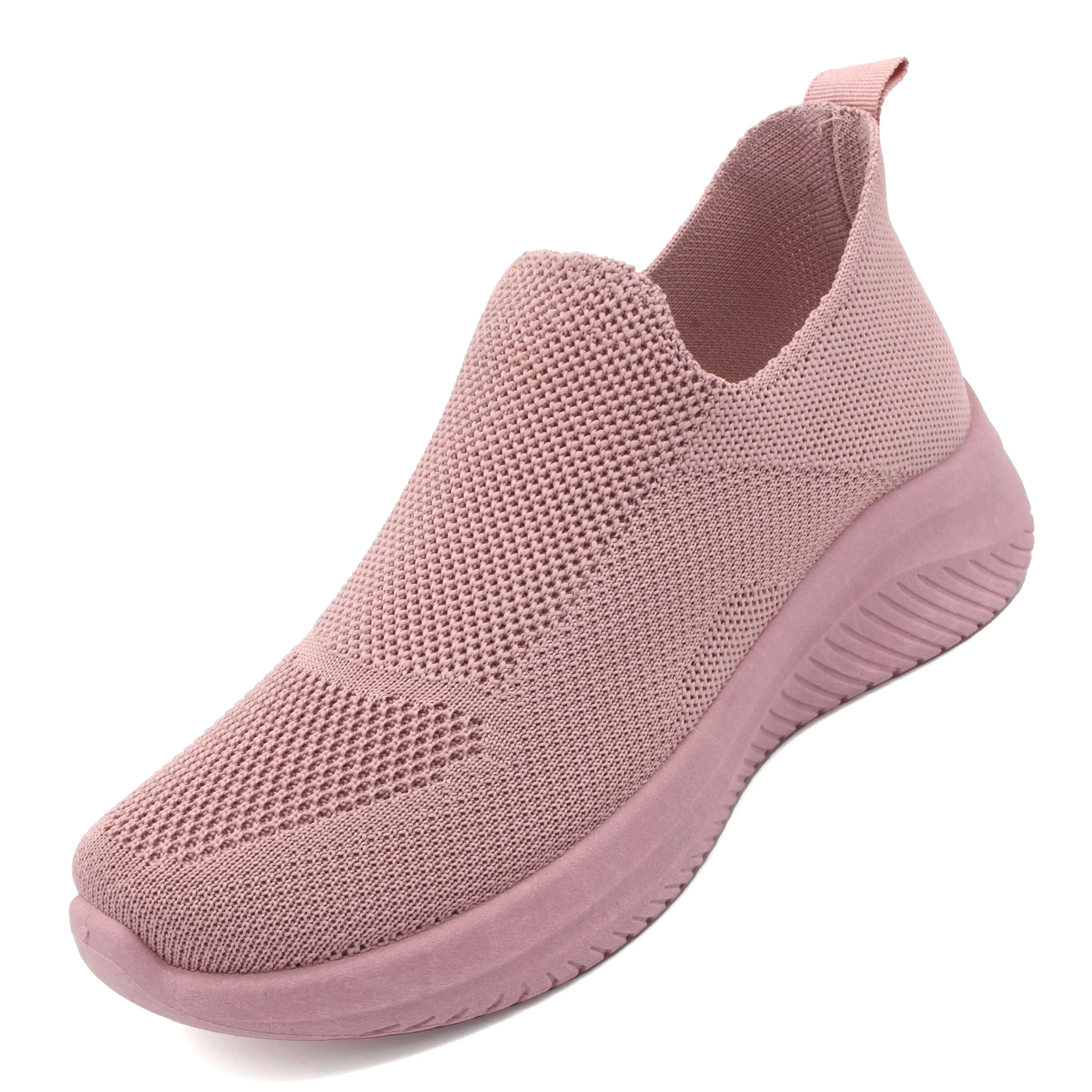 Multiple Colors Hot Selling Knitted Breathable Casual Women Walking Style Shoes Footwear Other Shoes