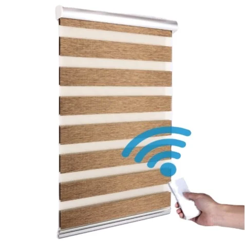 customized mart motorized day and night zebra roller blinds curtain fabric shades zebra window blinds