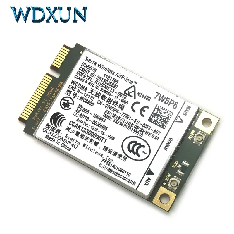Разблокировка Sierra MC8805 модель DW5570 7W5P6 для Dell Latitude E5440 E6440 E6540 E7240 E7440 M4800 M6800 плата модуля