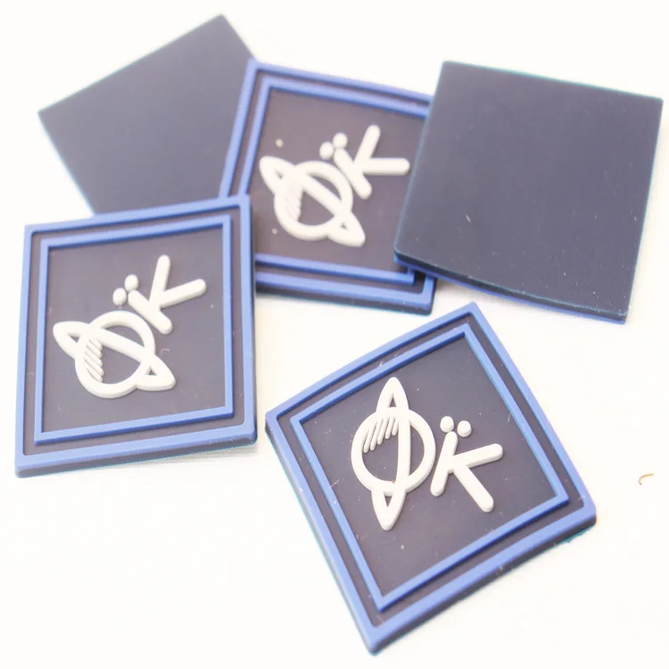 
3d rubber patch pvc embossed clothing rubber patch logo label rubber patch custom 