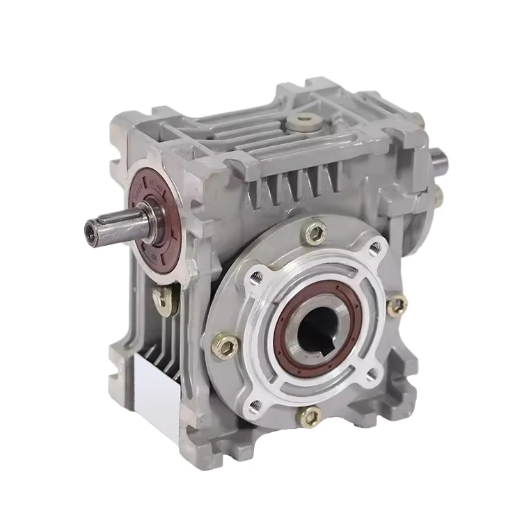 NRV40 5-100 ratio  0.1-0.9kw single step universal worm gear speed reducers gearbox for metal crusher