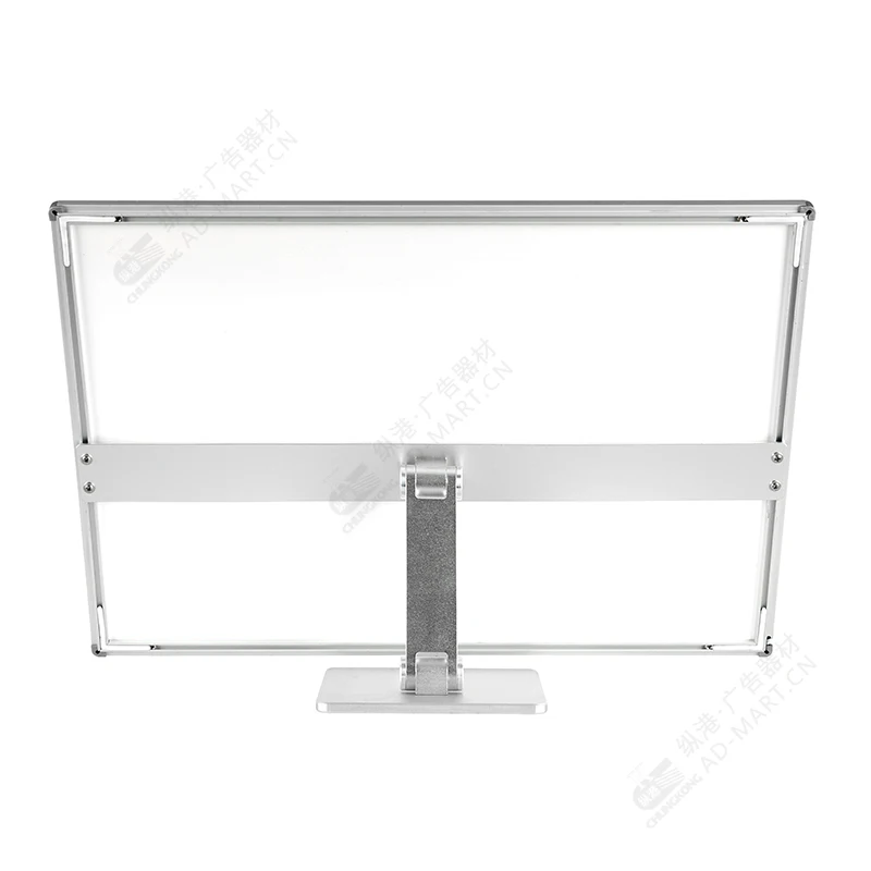 A4 Tempered Glass Customized Size Slim Thin LED Photo Tempered Glass Light Box Advertising Display LED Poster Frame